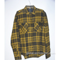 Plaid Printing Cotton Flannel Shirts Windproof Plaid Print Long-sleeve Men's Cotton Flannel Shirt Factory